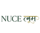 NUCE logo with text in a stylized font on a white background