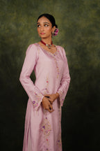 Seher Lilac Habutai Silk Kurta Set