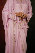 Seher Lilac Habutai Silk Kurta Set