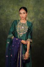 Nukta Evergreen Dupion Silk Kurta Set