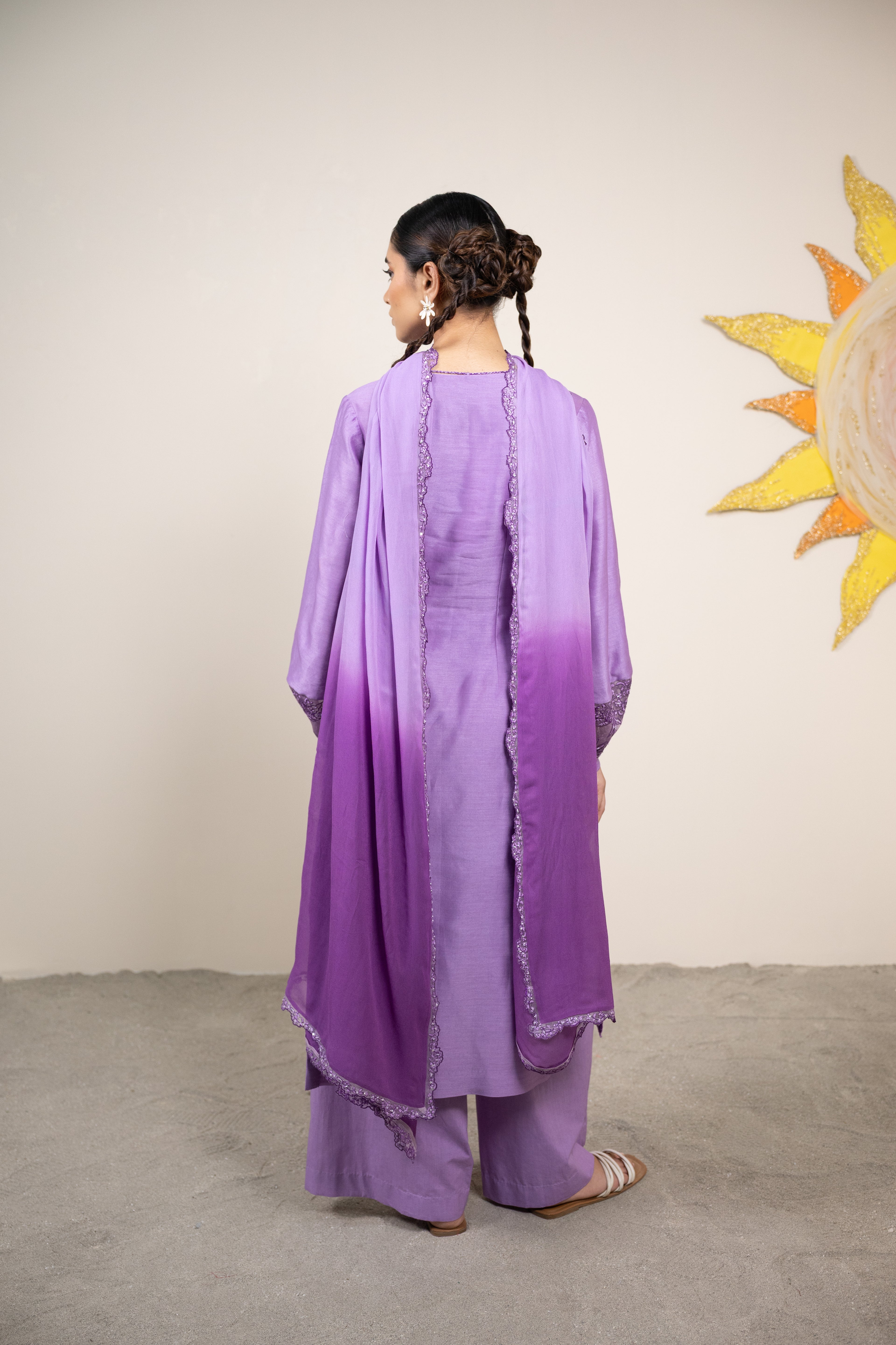 Avaia Dusky Purple Kurta Set