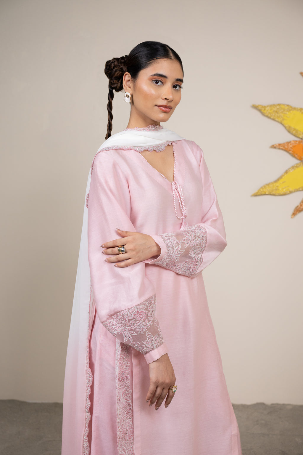 Avaia Flamingo Pink Kurta Set