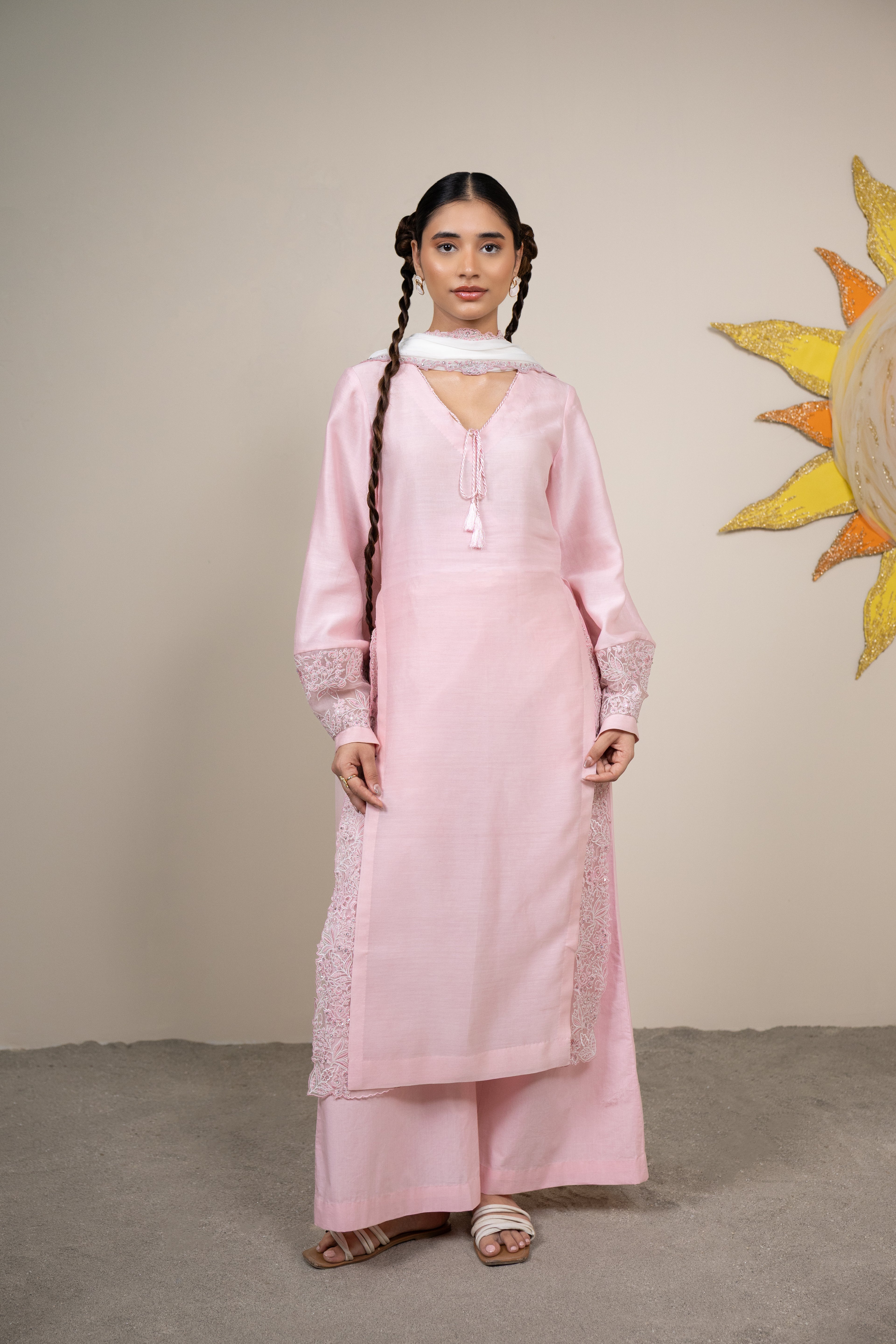 Avaia Flamingo Pink Kurta Set