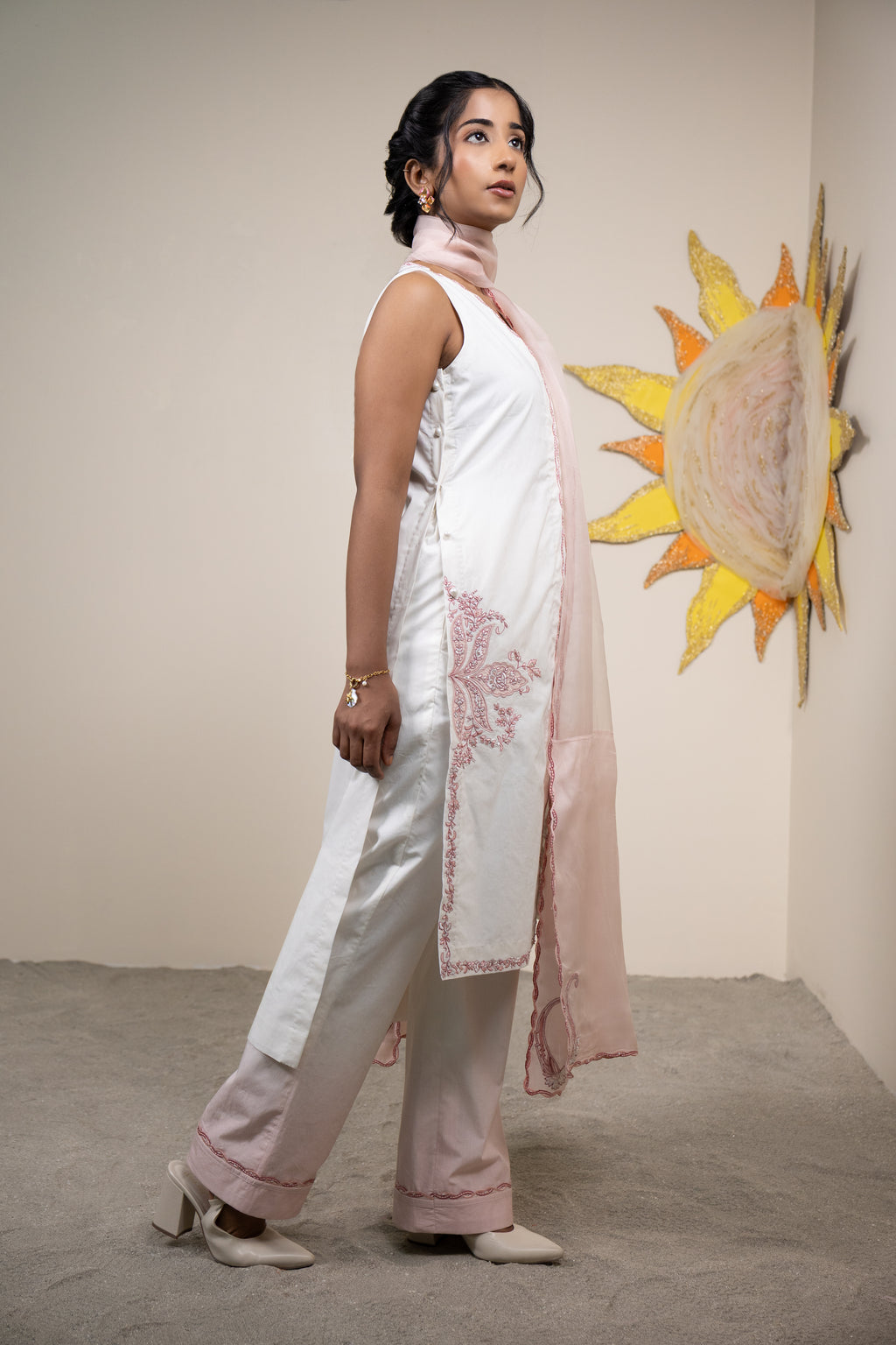 Liora Dusky Pink Kurta Set