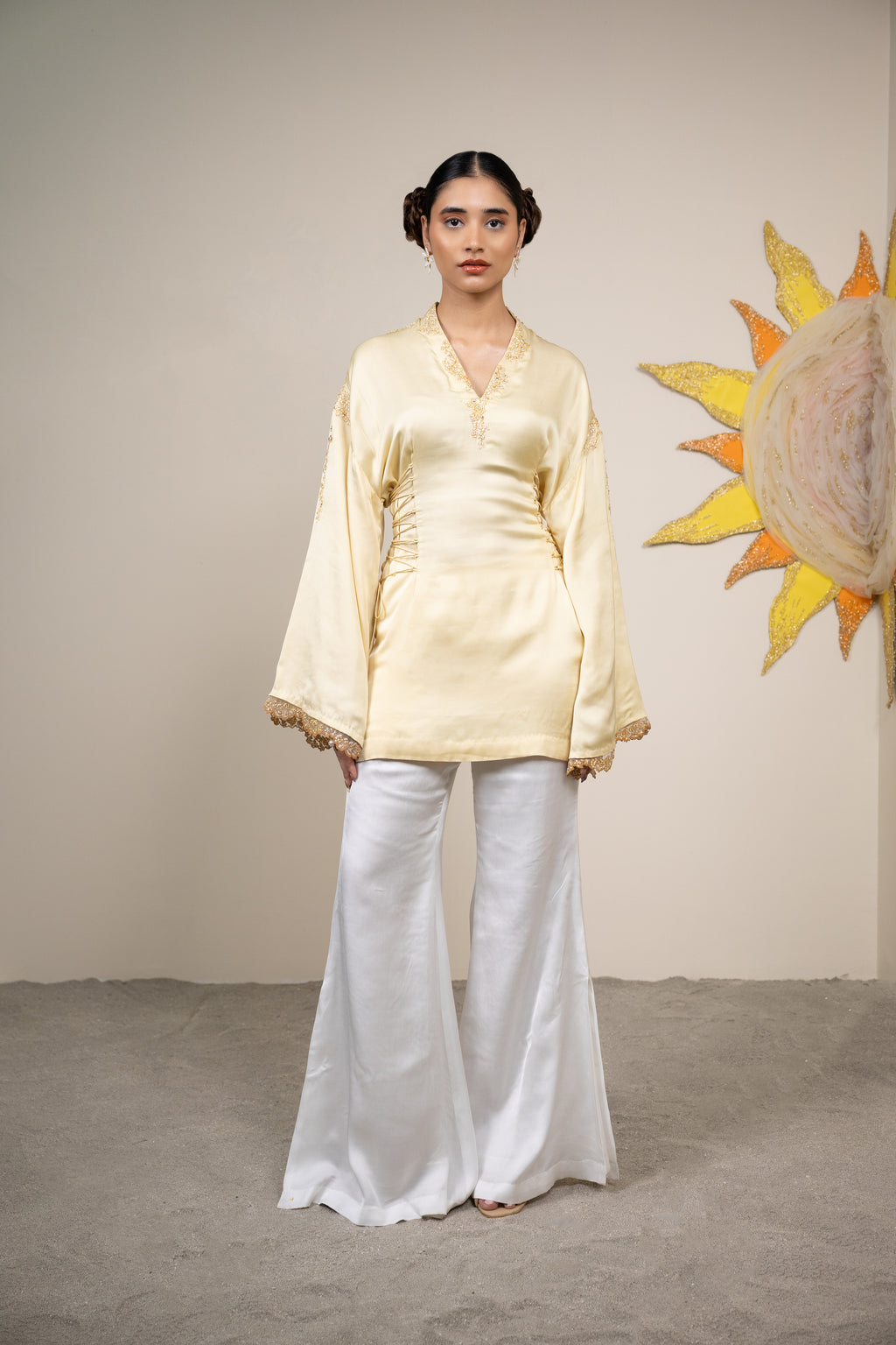 Meraki Butter Yellow Co-ord Set