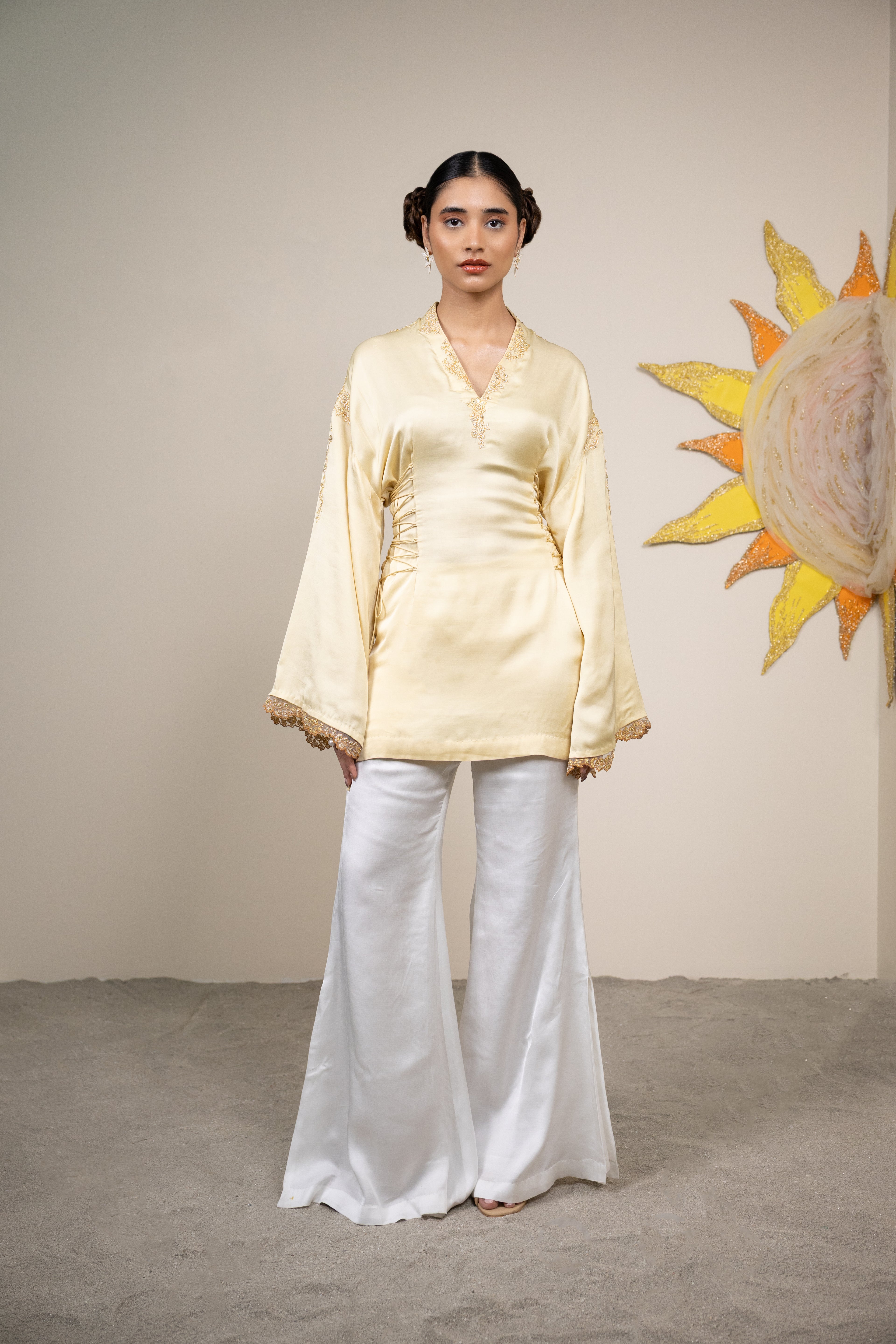Meraki Butter Yellow Co-ord Set