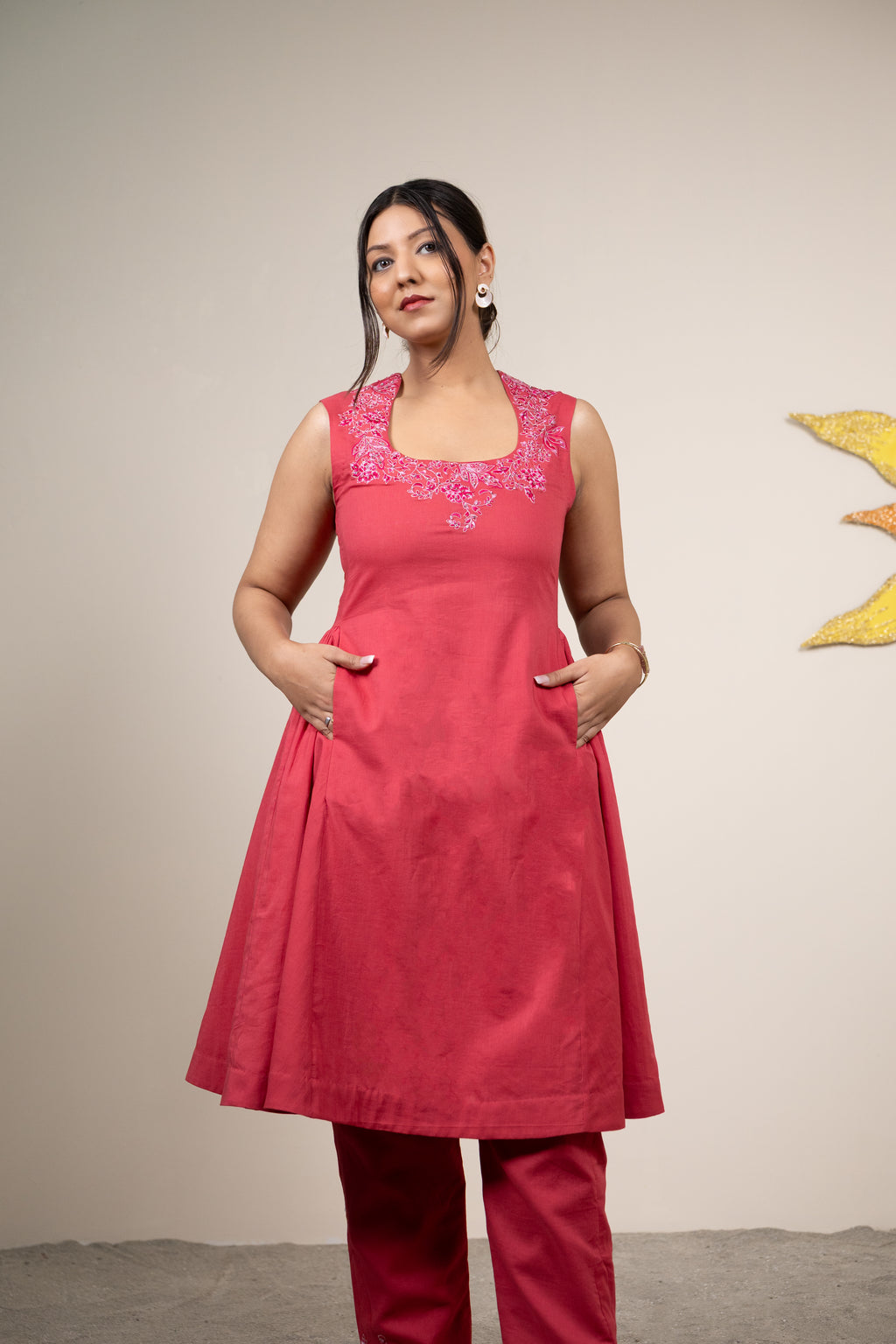 Nymera Winterberry Kurta Set