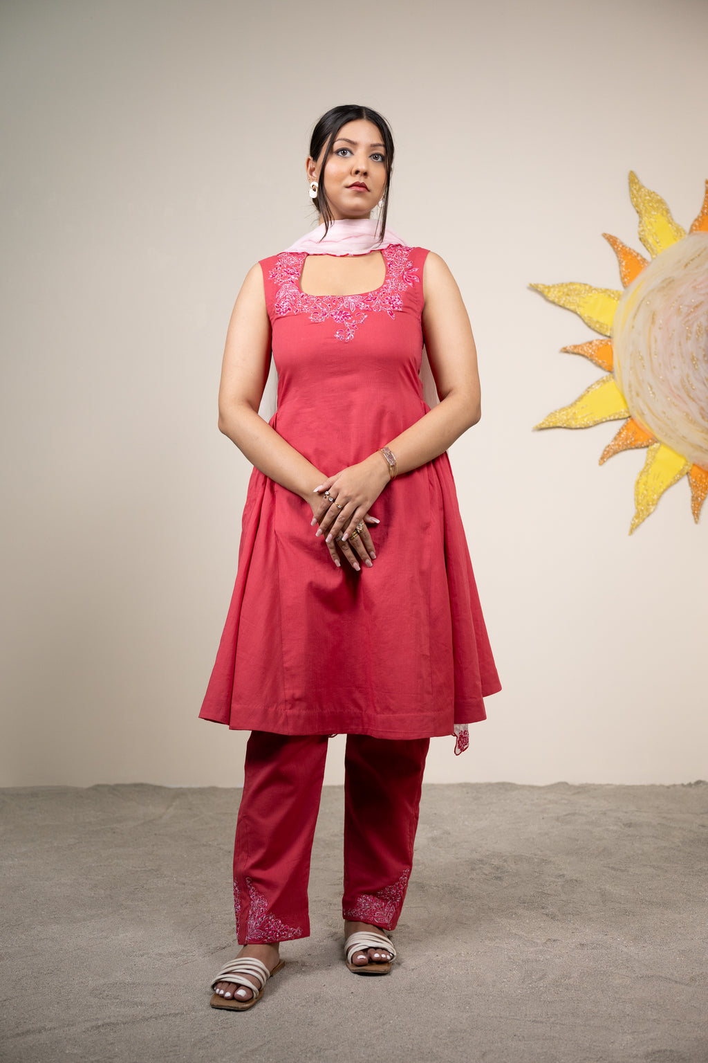 Nymera Winterberry Kurta Set