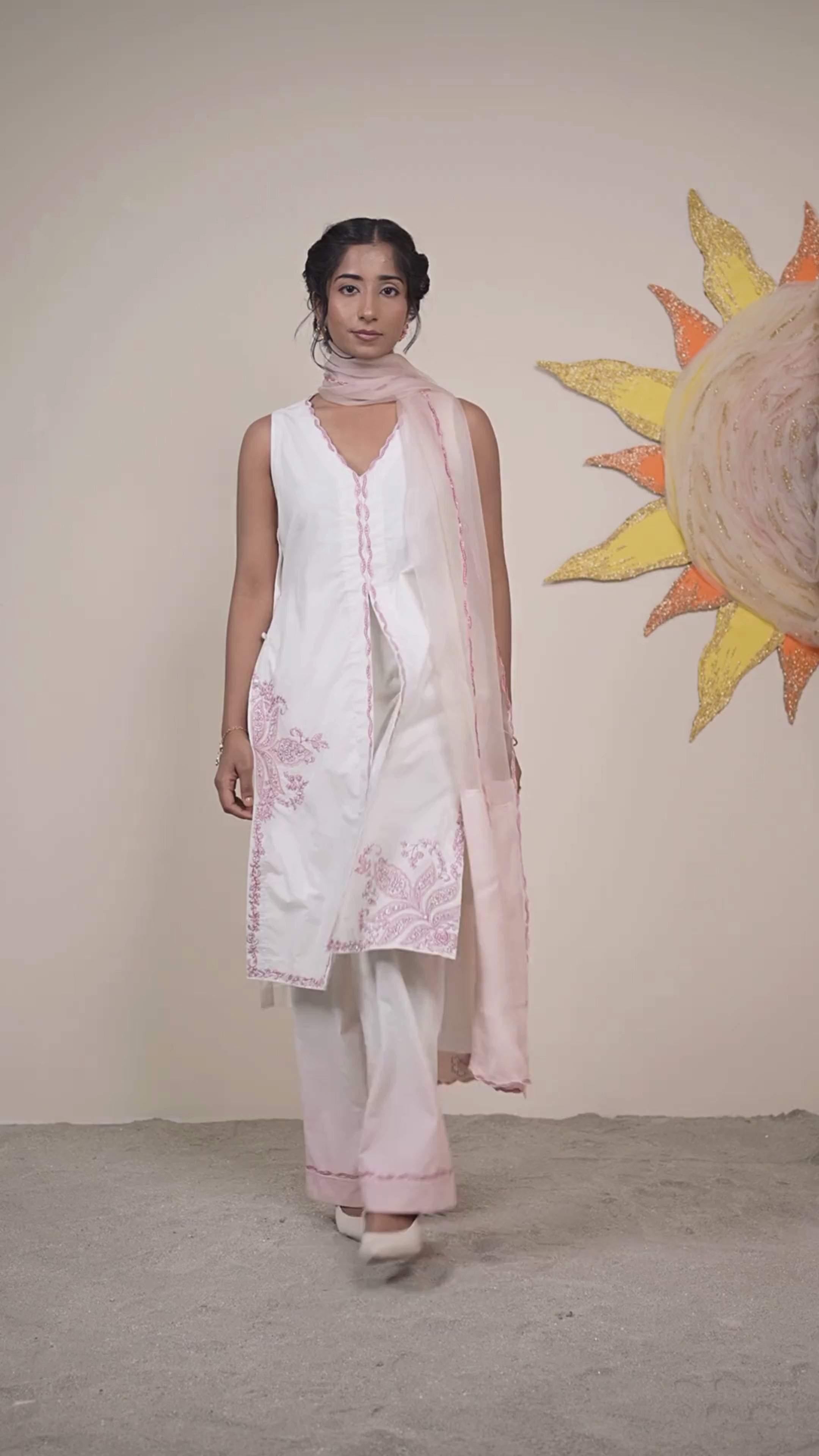 Liora Dusky Pink Kurta Set