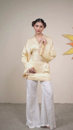 Meraki Butter Yellow Co-ord Set