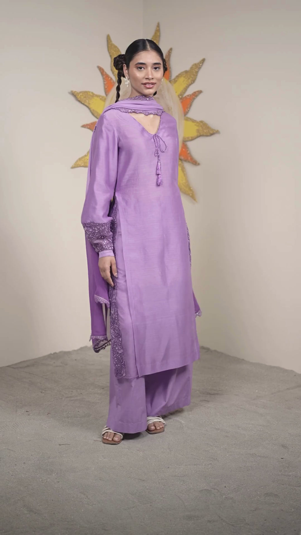 Avaia Dusky Purple Kurta Set
