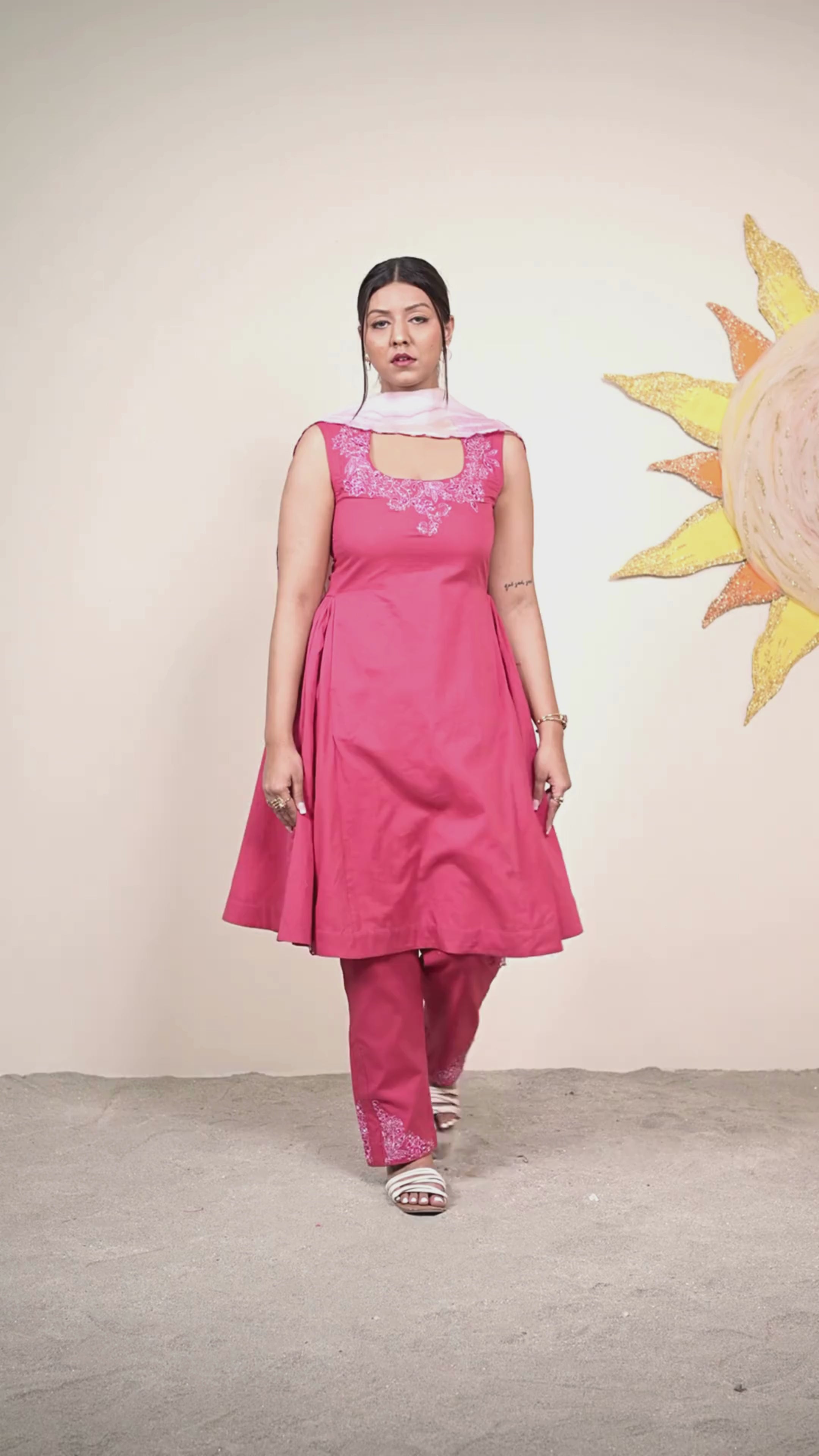 Nymera Winterberry Kurta Set